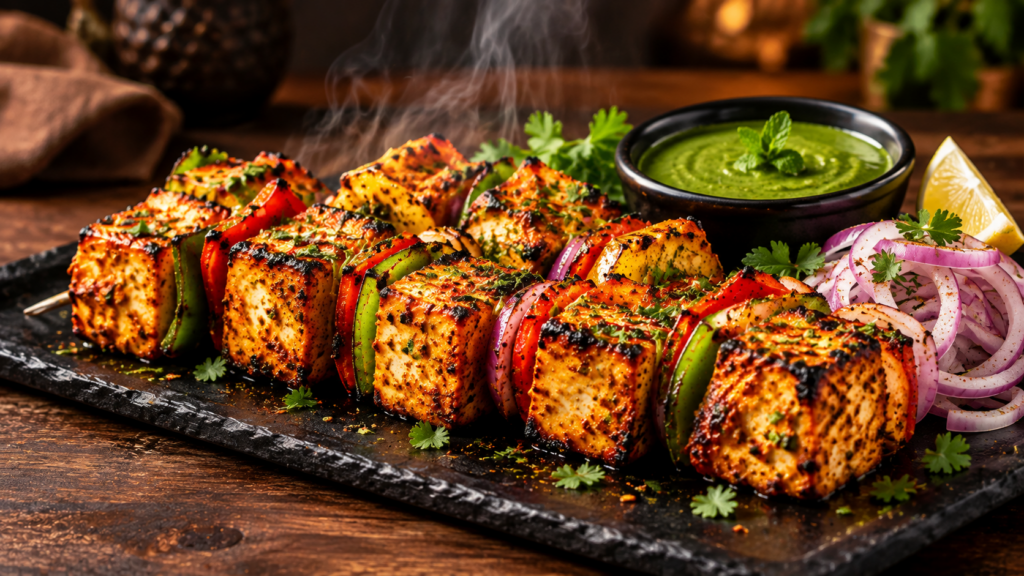Fired Up! Meat-free! Zero Apologies! -Chaap Theory started with one simple hypothesis: vegetarian food doesn’t have to whisper when it can shout. So we fired up the tandoor, skipped the meat, and kept all the smoke, spice, and swagger.